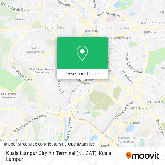Kuala Lumpur City Air Terminal (KL CAT) map