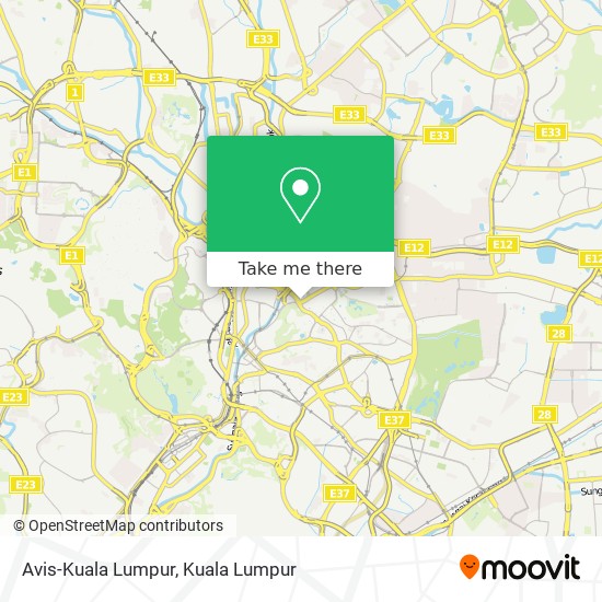 Avis-Kuala Lumpur map