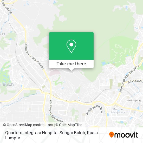 Peta Quarters Integrasi Hospital Sungai Buloh