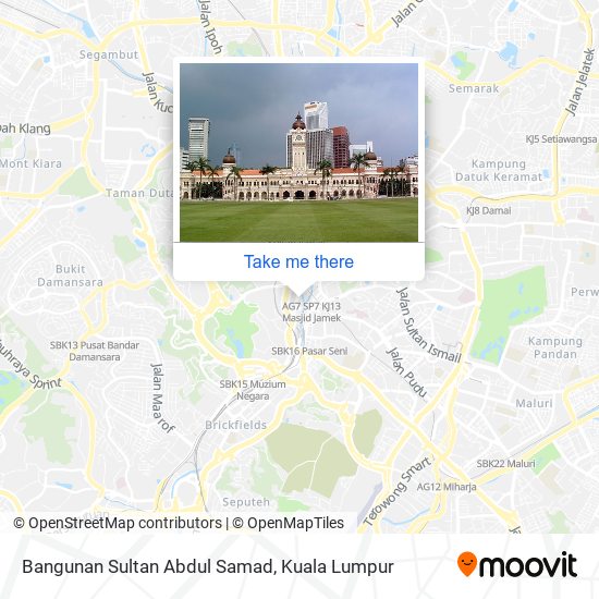 Bangunan Sultan Abdul Samad map