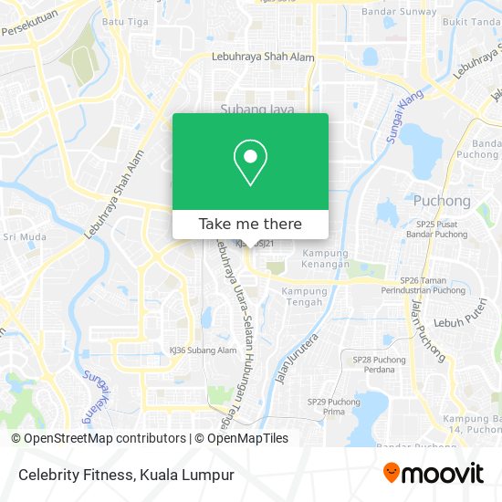 Celebrity Fitness map
