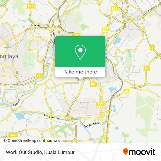 Work Out Studio map