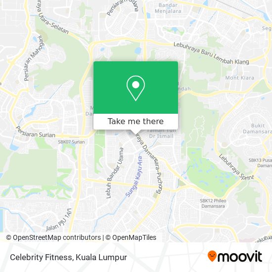 Celebrity Fitness map