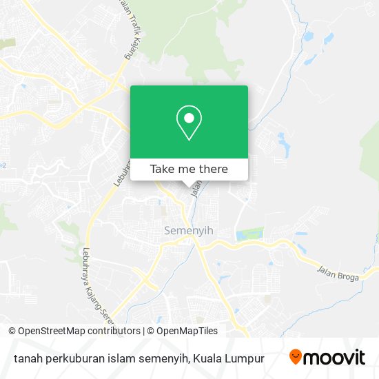 tanah perkuburan islam semenyih map