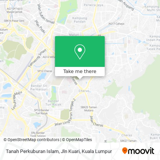 Peta Tanah Perkuburan Islam, Jln Kuari