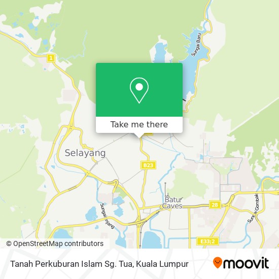 Tanah Perkuburan Islam Sg. Tua map