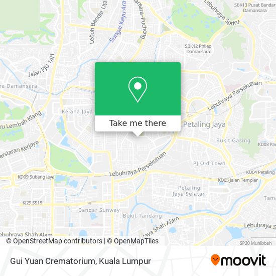 How To Get To Gui Yuan Crematorium In Petaling Jaya By Bus Mrt Lrt Or Train Moovit