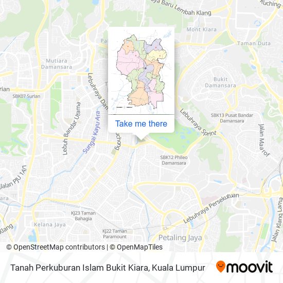 Peta Tanah Perkuburan Islam Bukit Kiara