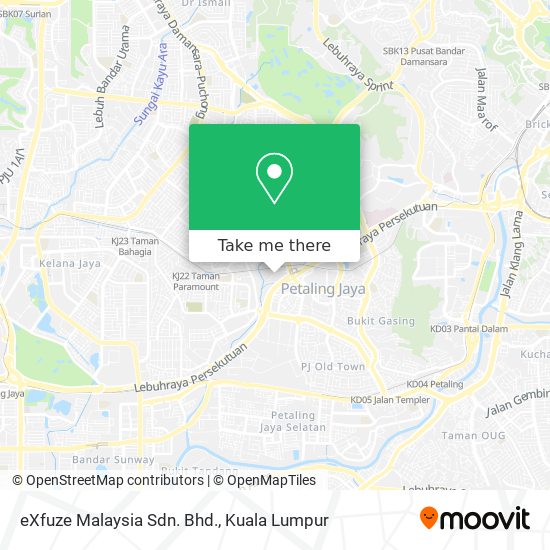 eXfuze Malaysia Sdn. Bhd. map