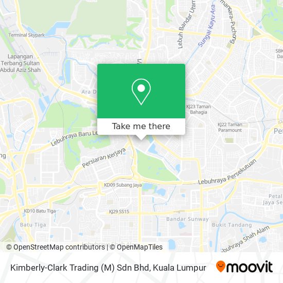 Peta Kimberly-Clark Trading (M) Sdn Bhd