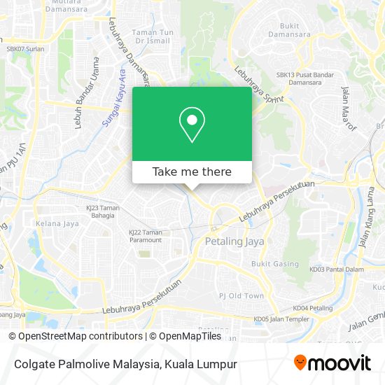 Peta Colgate Palmolive Malaysia