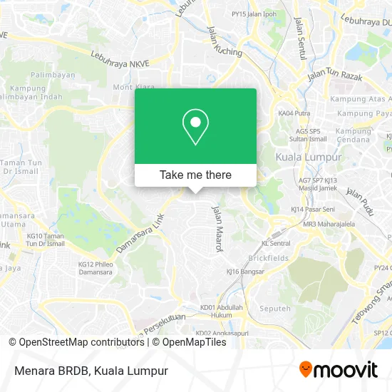 How to Get to Menara BRDB in Kuala Lumpur by Bus or MRT & LRT?
