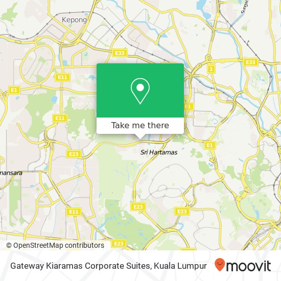 Gateway Kiaramas Corporate Suites map