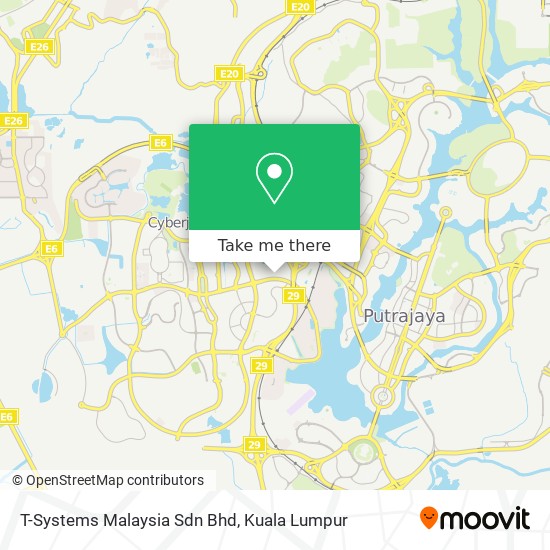 T-Systems Malaysia Sdn Bhd map