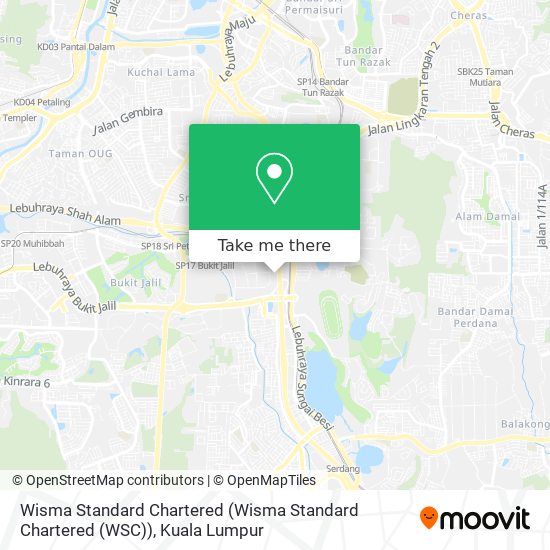 Wisma Standard Chartered (Wisma Standard Chartered (WSC)) map