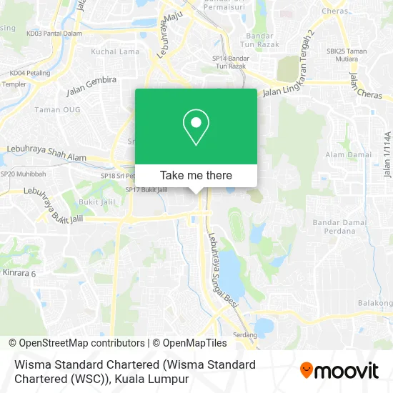 Wisma Standard Chartered (Wisma Standard Chartered (WSC)) map