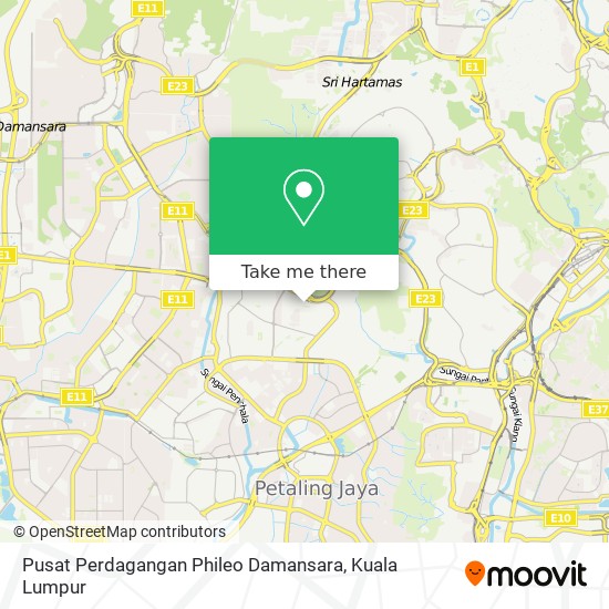 Peta Pusat Perdagangan Phileo Damansara