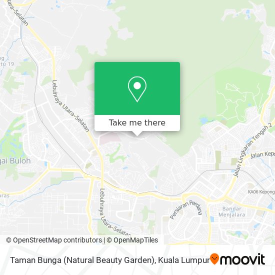 Peta Taman Bunga (Natural Beauty Garden)