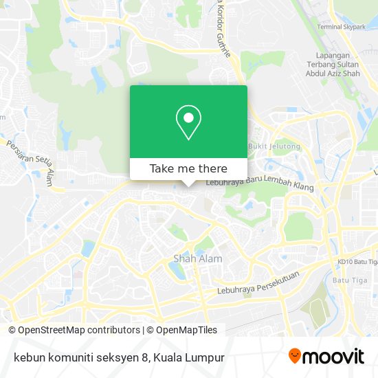 kebun komuniti seksyen 8 map