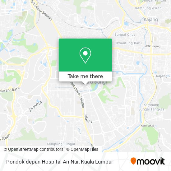 Pondok depan Hospital An-Nur map