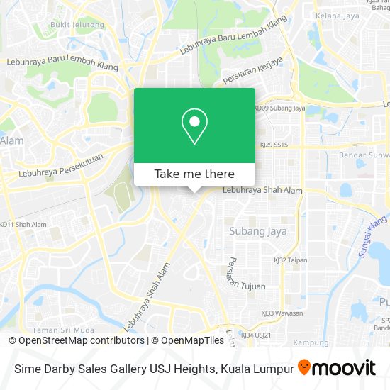 Sime Darby Sales Gallery USJ Heights map