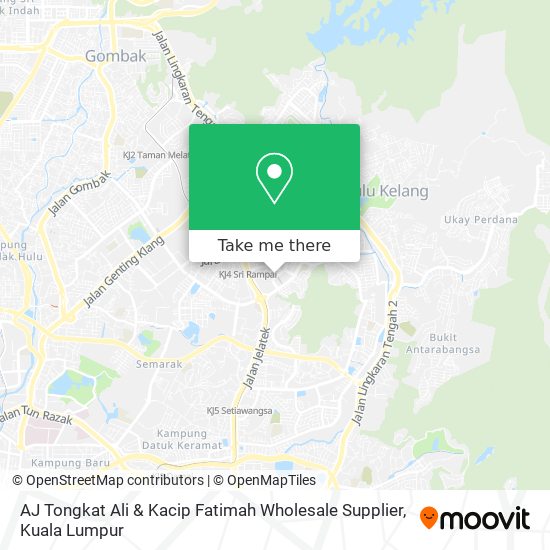 AJ Tongkat Ali & Kacip Fatimah Wholesale Supplier map