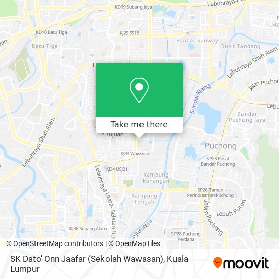Peta SK Dato' Onn Jaafar (Sekolah Wawasan)