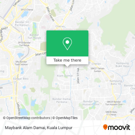 Maybank Alam Damai map
