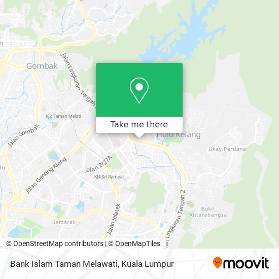 Peta Bank Islam Taman Melawati