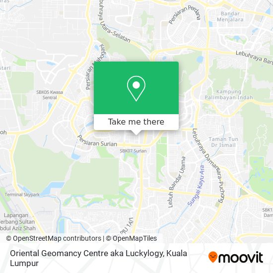 Oriental Geomancy Centre aka Luckylogy map