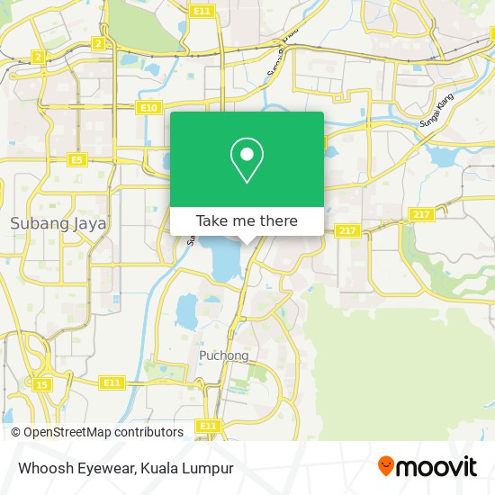 Whoosh Eyewear map