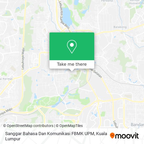 Peta Sanggar Bahasa Dan Komunikasi FBMK UPM