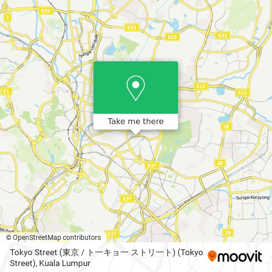 Tokyo Street (東京 / ト一キョ一  ストリ一ト) (Tokyo Street) map
