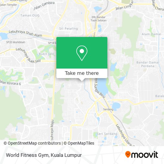 World Fitness Gym map
