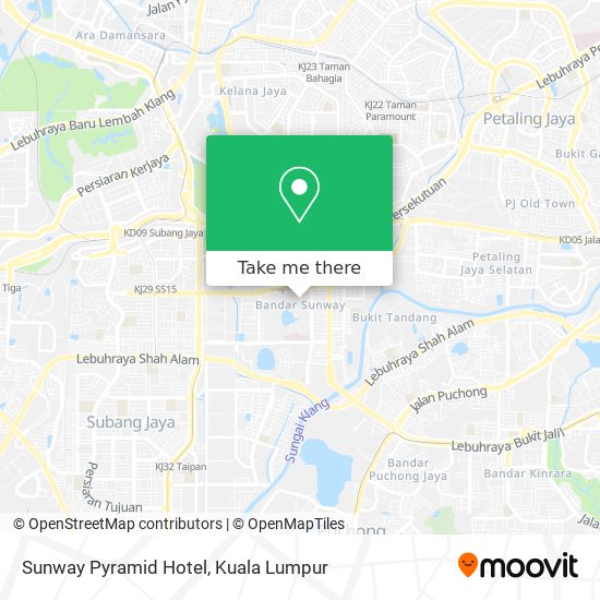 Sunway Pyramid Hotel map