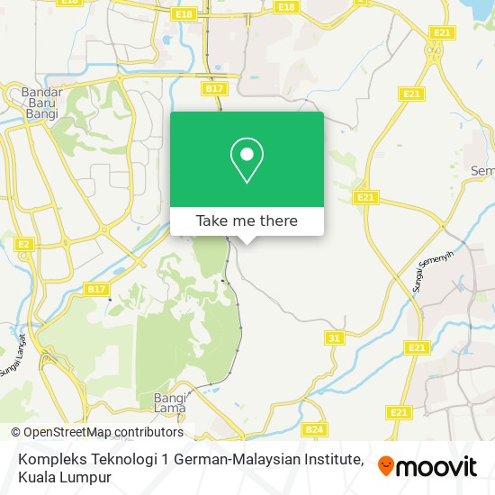 Kompleks Teknologi 1 German-Malaysian Institute map