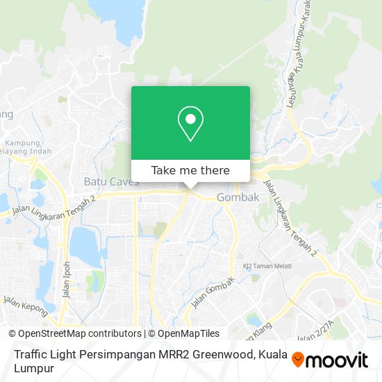 Traffic Light Persimpangan MRR2 Greenwood map
