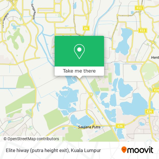 Elite hiway (putra height exit) map
