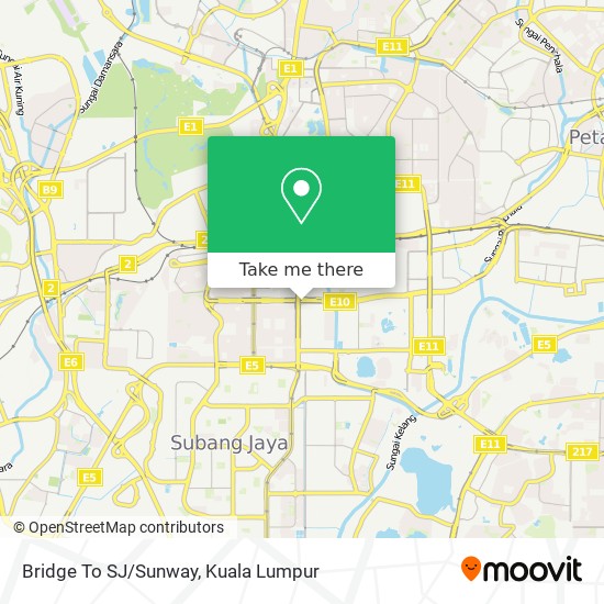 Bridge To SJ/Sunway map