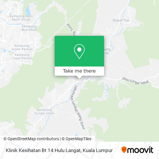 Klinik Kesihatan Bt 14 Hulu Langat map