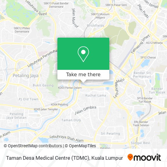 Taman Desa Medical Centre (TDMC) map