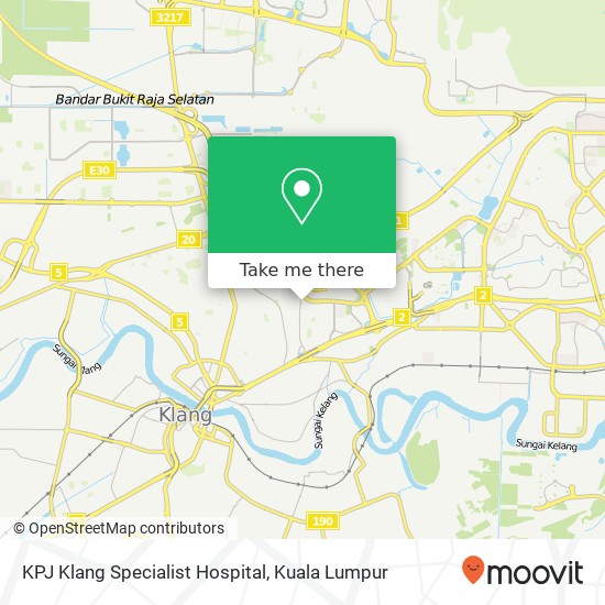 Peta KPJ Klang Specialist Hospital