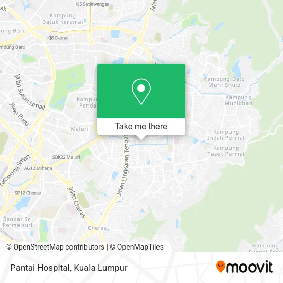 Pantai Hospital map