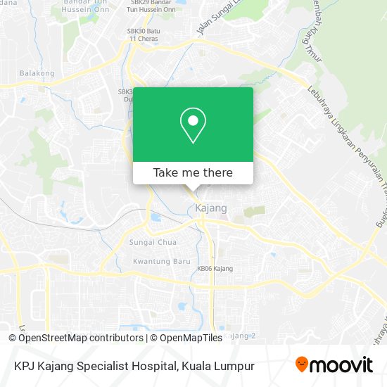 Peta KPJ Kajang Specialist Hospital