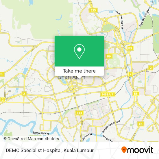 DEMC Specialist Hospital map