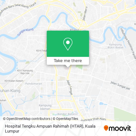 Peta Hospital Tengku Ampuan Rahimah (HTAR)