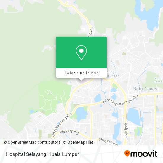 Hospital Selayang map