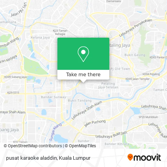 pusat karaoke aladdin map