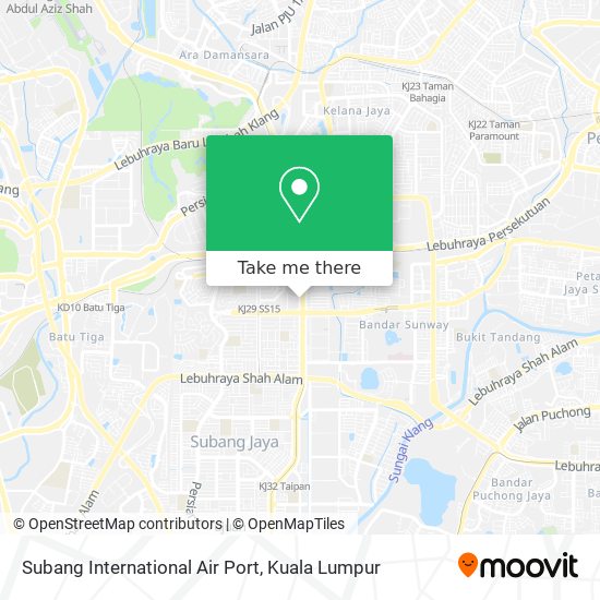 Subang International Air Port map
