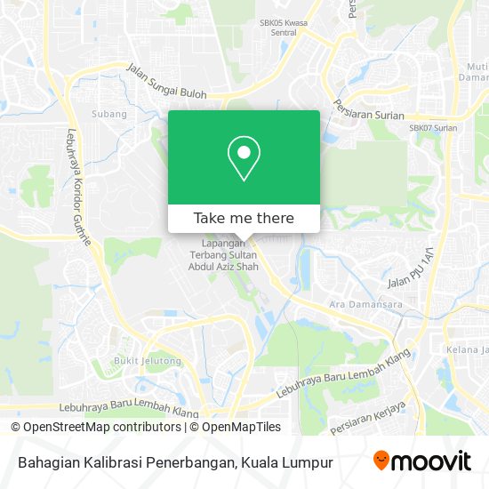 Bahagian Kalibrasi Penerbangan map